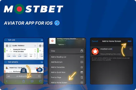 Mostbet Aviator App for iOS